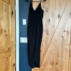 BHLDN Caron V-Neck Crepe Dress